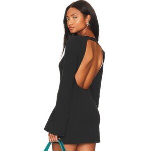 NWOT L'Academie Roux Long sleeve black mini dress XXS